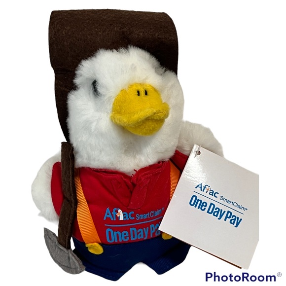 Aflac Lumberjack Plush Stuffed Toy 7x5” - Picture 3 of 8